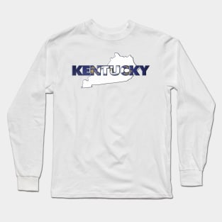 Kentucky Colored State Letters Long Sleeve T-Shirt